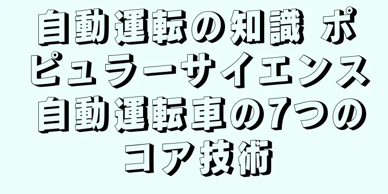 自動運転の知識 ポピュラーサイエンス 自動運転車の7つのコア技術