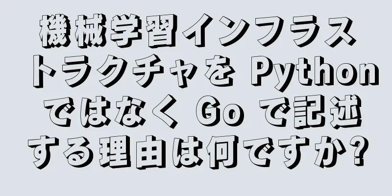 機械学習インフラストラクチャを Python ではなく Go で記述する理由は何ですか?