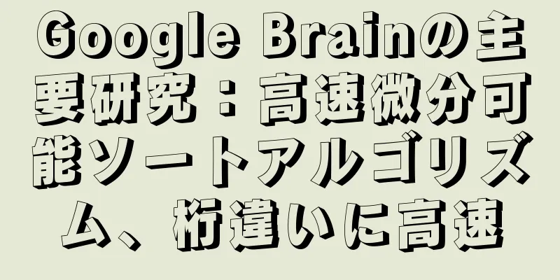Google Brainの主要研究：高速微分可能ソートアルゴリズム、桁違いに高速
