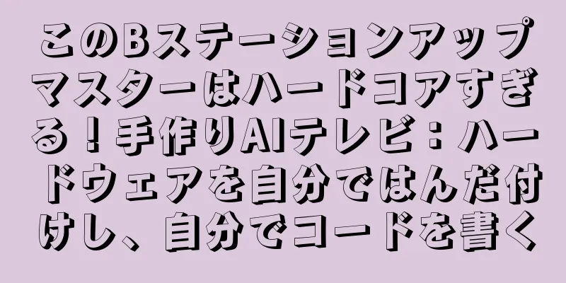 このBステーションアップマスターはハードコアすぎる！手作りAIテレビ：ハードウェアを自分ではんだ付けし、自分でコードを書く