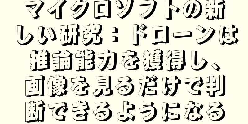 マイクロソフトの新しい研究：ドローンは推論能力を獲得し、画像を見るだけで判断できるようになる