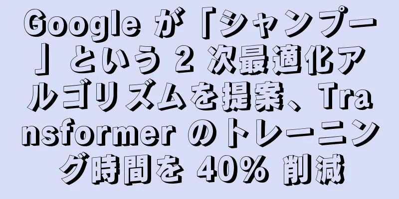Google が「シャンプー」という 2 次最適化アルゴリズムを提案、Transformer のトレーニング時間を 40% 削減