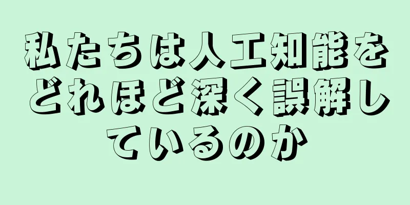 私たちは人工知能をどれほど深く誤解しているのか