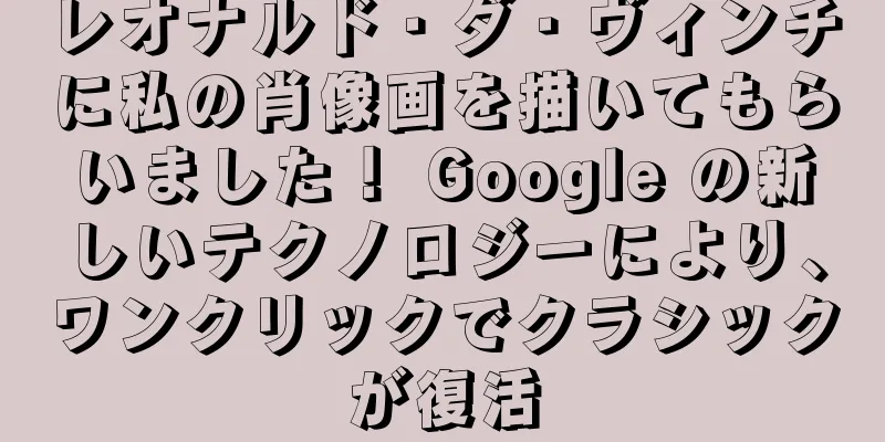 レオナルド・ダ・ヴィンチに私の肖像画を描いてもらいました！ Google の新しいテクノロジーにより、ワンクリックでクラシックが復活