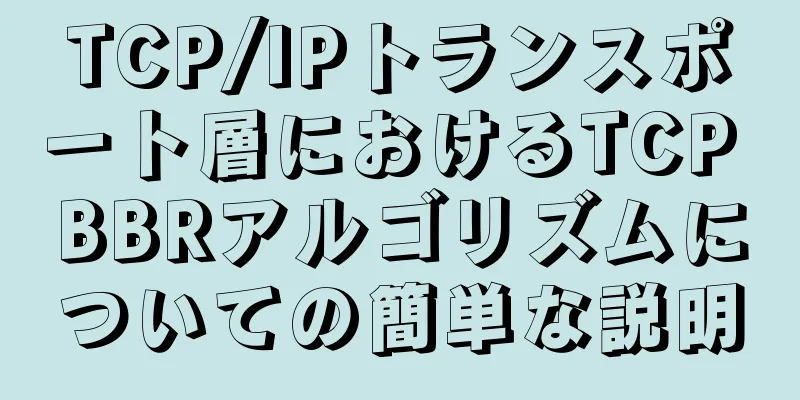 TCP/IPトランスポート層におけるTCP BBRアルゴリズムについての簡単な説明