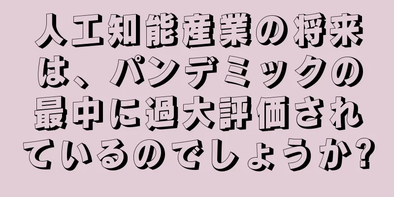 人工知能産業の将来は、パンデミックの最中に過大評価されているのでしょうか?