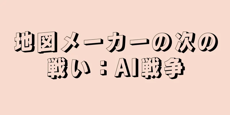 地図メーカーの次の戦い：AI戦争