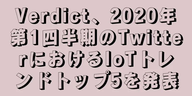 Verdict、2020年第1四半期のTwitterにおけるIoTトレンドトップ5を発表