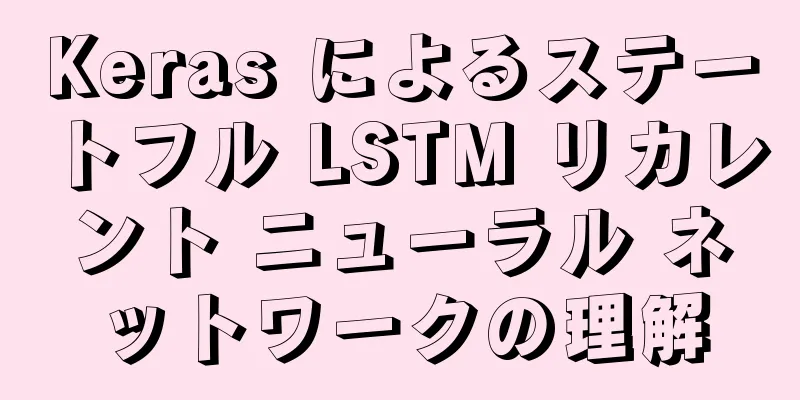 Keras によるステートフル LSTM リカレント ニューラル ネットワークの理解