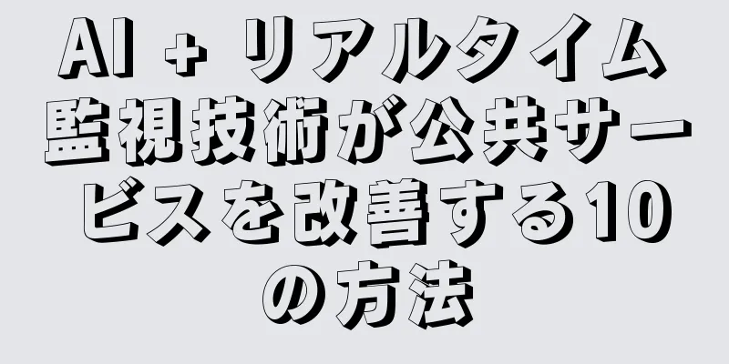 AI + リアルタイム監視技術が公共サービスを改善する10の方法
