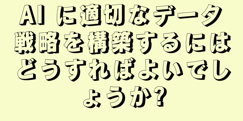 AI に適切なデータ戦略を構築するにはどうすればよいでしょうか?