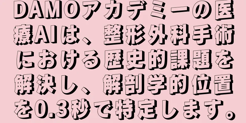 DAMOアカデミーの医療AIは、整形外科手術における歴史的課題を解決し、解剖学的位置を0.3秒で特定します。