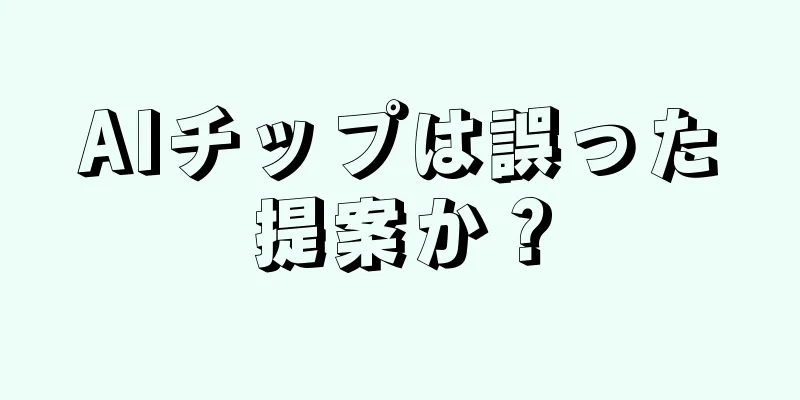 AIチップは誤った提案か？