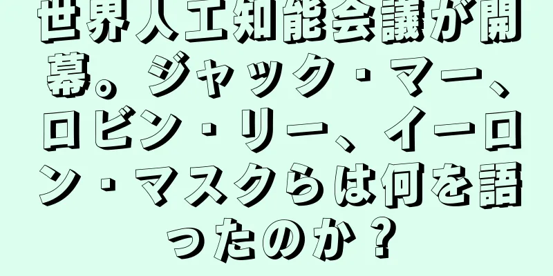 世界人工知能会議が開幕。ジャック・マー、ロビン・リー、イーロン・マスクらは何を語ったのか？
