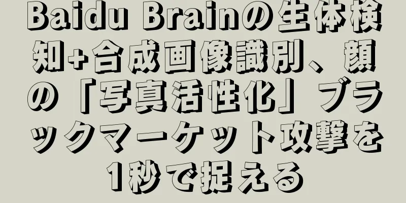 Baidu Brainの生体検知+合成画像識別、顔の「写真活性化」ブラックマーケット攻撃を1秒で捉える