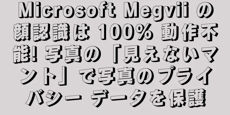 Microsoft Megvii の顔認識は 100% 動作不能! 写真の「見えないマント」で写真のプライバシー データを保護