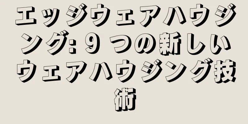 エッジウェアハウジング: 9 つの新しいウェアハウジング技術