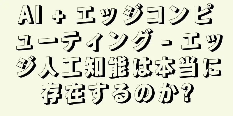 AI + エッジコンピューティング - エッジ人工知能は本当に存在するのか?