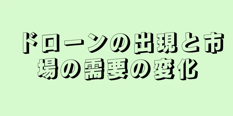 ドローンの出現と市場の需要の変化