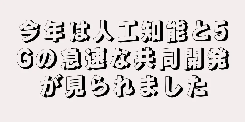 今年は人工知能と5Gの急速な共同開発が見られました