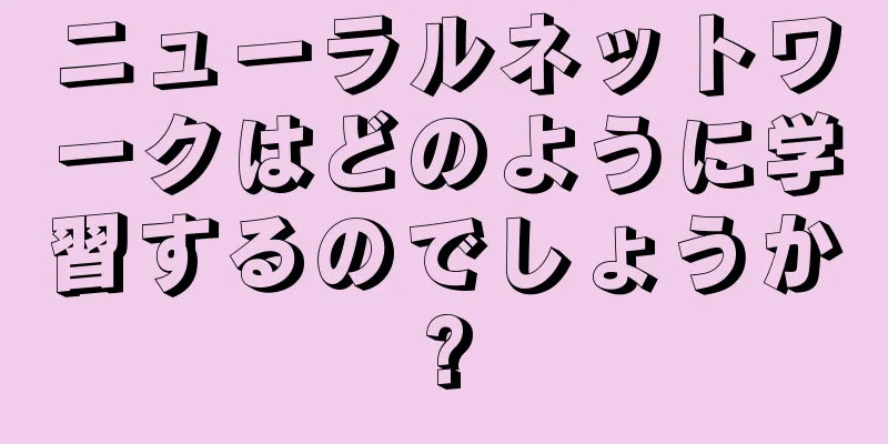 ニューラルネットワークはどのように学習するのでしょうか?