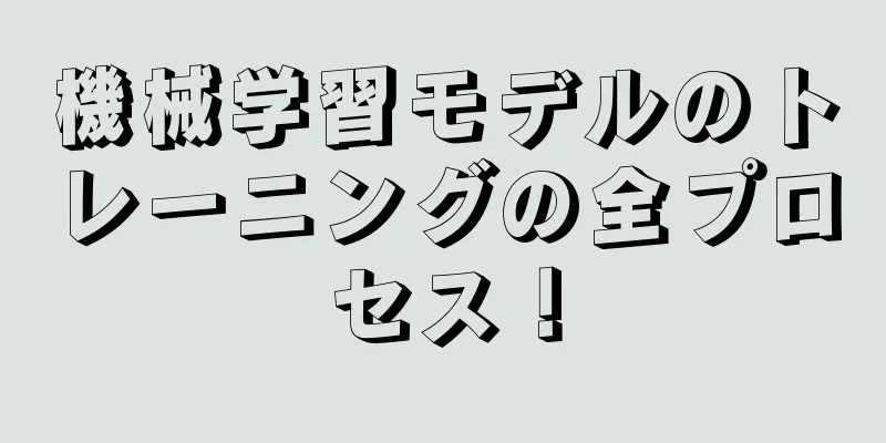 機械学習モデルのトレーニングの全プロセス！