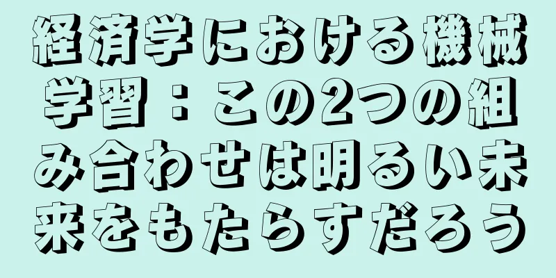 経済学における機械学習：この2つの組み合わせは明るい未来をもたらすだろう