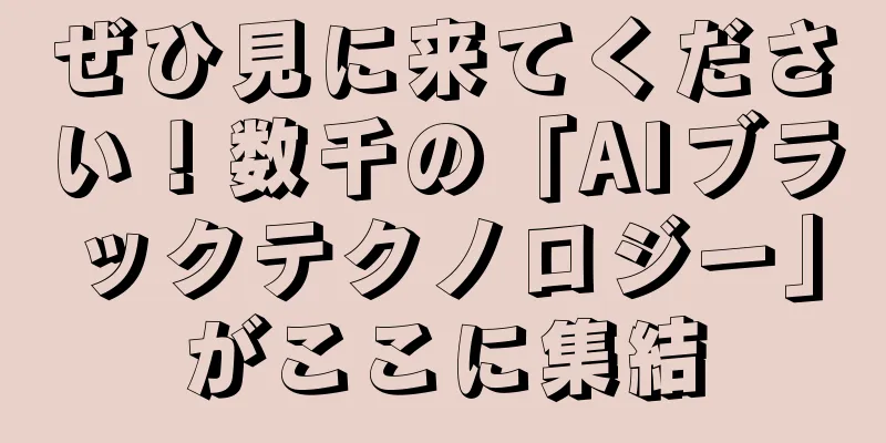 ぜひ見に来てください！数千の「AIブラックテクノロジー」がここに集結