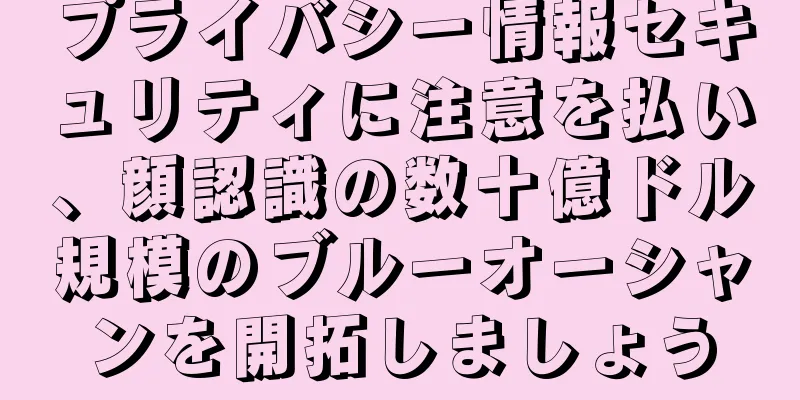 プライバシー情報セキュリティに注意を払い、顔認識の数十億ドル規模のブルーオーシャンを開拓しましょう