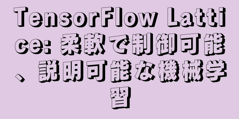 TensorFlow Lattice: 柔軟で制御可能、説明可能な機械学習