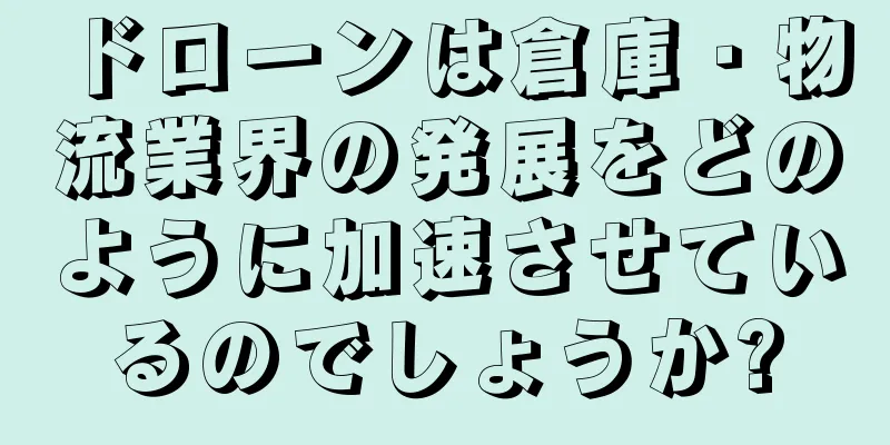 ドローンは倉庫・物流業界の発展をどのように加速させているのでしょうか?