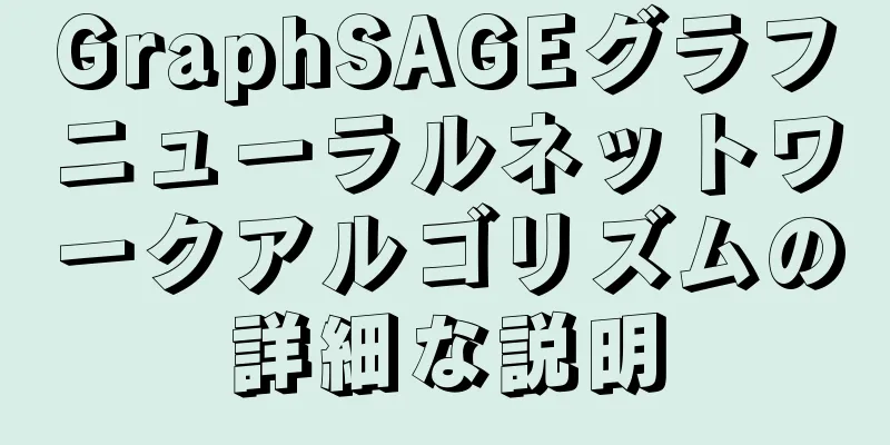 GraphSAGEグラフニューラルネットワークアルゴリズムの詳細な説明