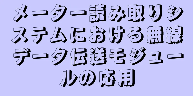 メーター読み取りシステムにおける無線データ伝送モジュールの応用