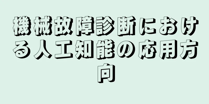 機械故障診断における人工知能の応用方向