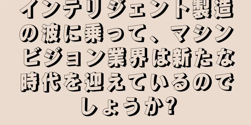 インテリジェント製造の波に乗って、マシンビジョン業界は新たな時代を迎えているのでしょうか?