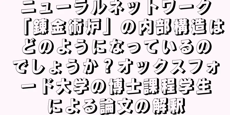 ニューラルネットワーク「錬金術炉」の内部構造はどのようになっているのでしょうか？オックスフォード大学の博士課程学生による論文の解釈