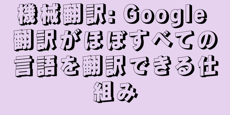 機械翻訳: Google 翻訳がほぼすべての言語を翻訳できる仕組み