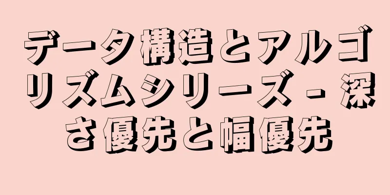 データ構造とアルゴリズムシリーズ - 深さ優先と幅優先