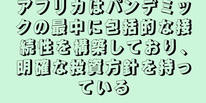アフリカはパンデミックの最中に包括的な接続性を構築しており、明確な投資方針を持っている