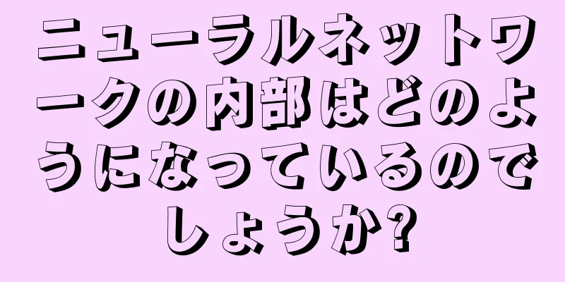 ニューラルネットワークの内部はどのようになっているのでしょうか?