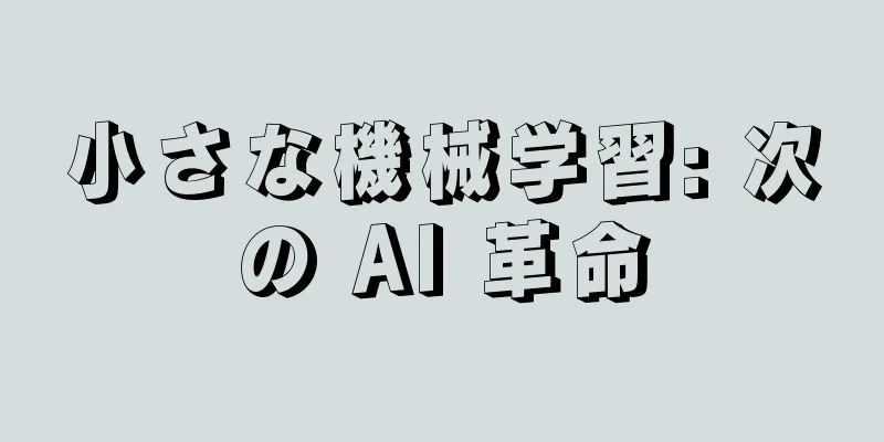小さな機械学習: 次の AI 革命