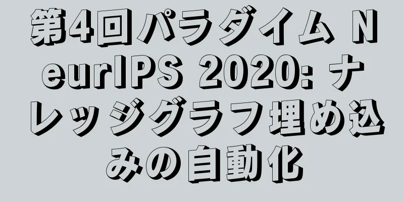 第4回パラダイム NeurIPS 2020: ナレッジグラフ埋め込みの自動化