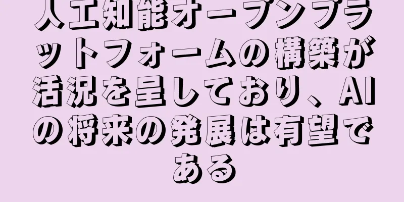 人工知能オープンプラットフォームの構築が活況を呈しており、AIの将来の発展は有望である