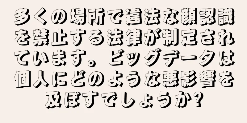 多くの場所で違法な顔認識を禁止する法律が制定されています。ビッグデータは個人にどのような悪影響を及ぼすでしょうか?