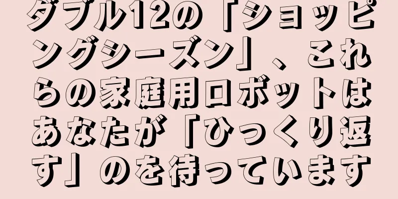 ダブル12の「ショッピングシーズン」、これらの家庭用ロボットはあなたが「ひっくり返す」のを待っています