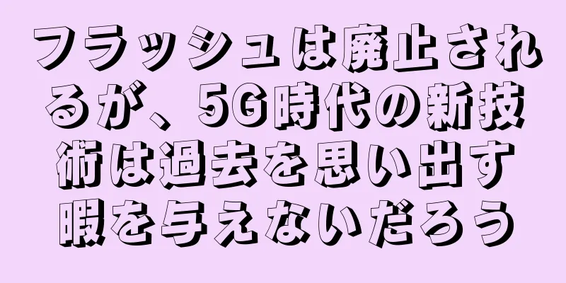 フラッシュは廃止されるが、5G時代の新技術は過去を思い出す暇を与えないだろう