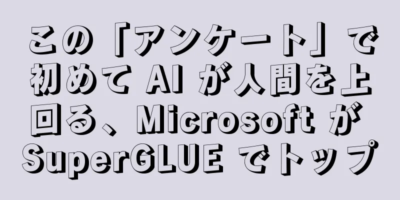 この「アンケート」で初めて AI が人間を上回る、Microsoft が SuperGLUE でトップ