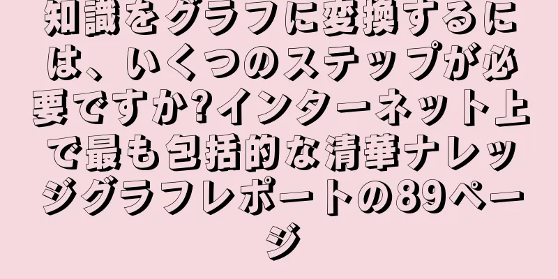 知識をグラフに変換するには、いくつのステップが必要ですか?インターネット上で最も包括的な清華ナレッジグラフレポートの89ページ