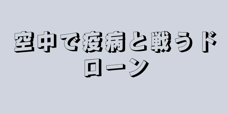 空中で疫病と戦うドローン
