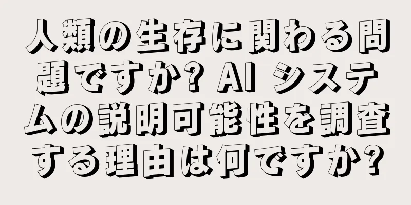 人類の生存に関わる問題ですか? AI システムの説明可能性を調査する理由は何ですか?